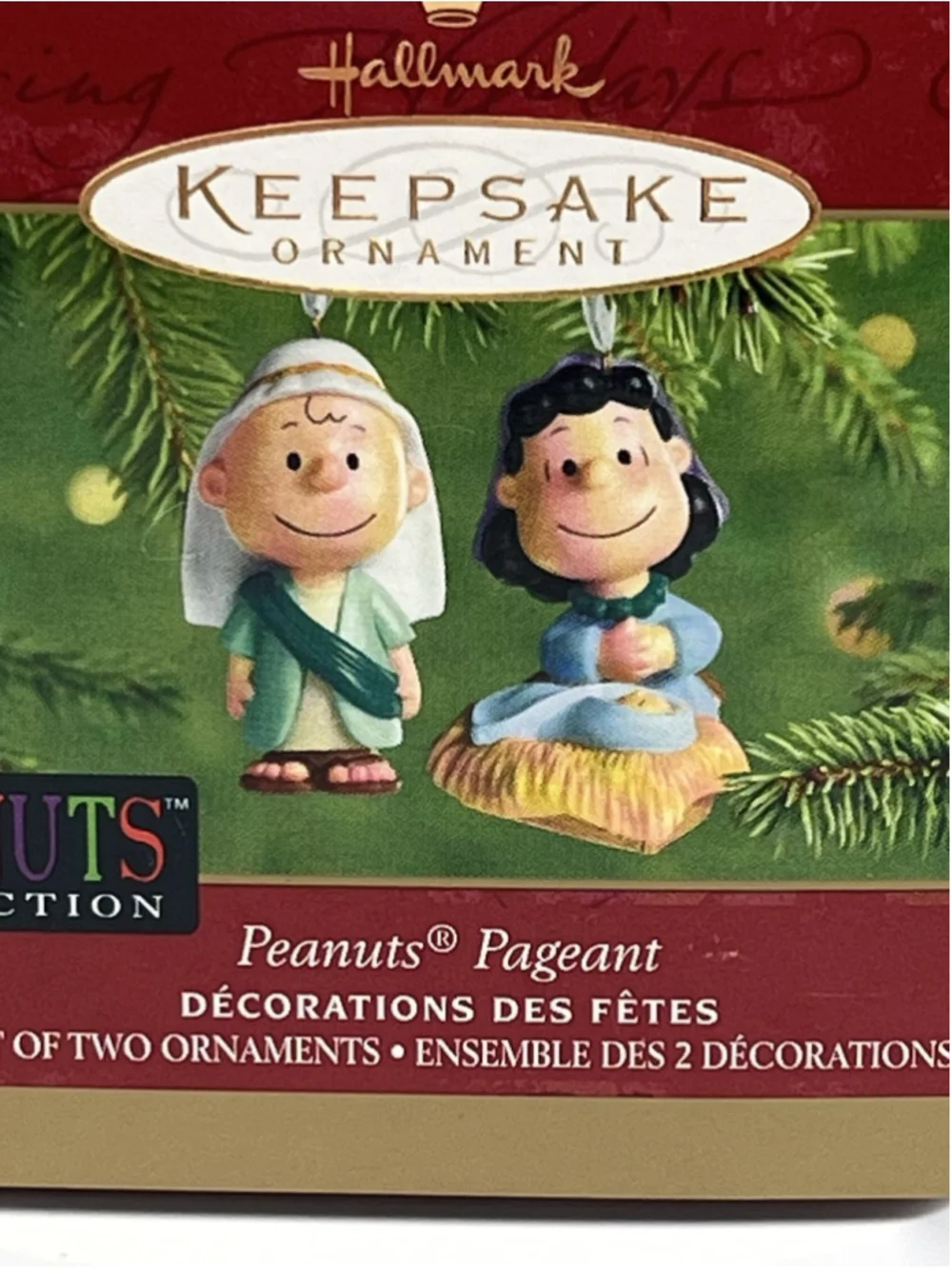 New VTG 2001 Hallmark Keepsake PEANUTS PAGEANT Nativity Scene Ornament SEE ALL